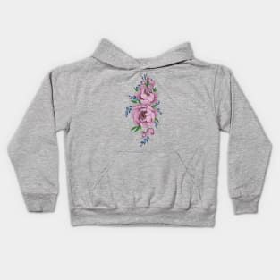 Pretty pink peonies Kids Hoodie